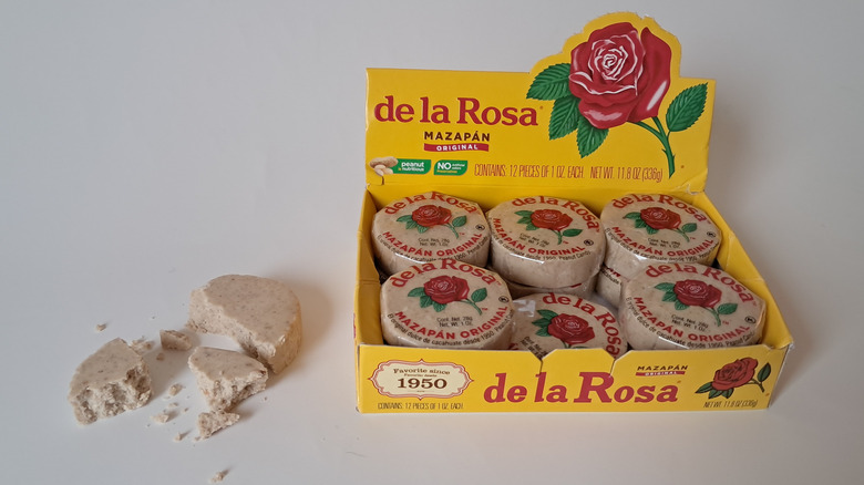 Peanut candies in yellow box