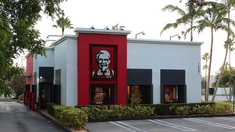 Exterior of a Kentucky Fried Chicken restaurant