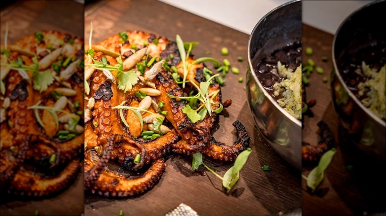Octopus dish from Holbox