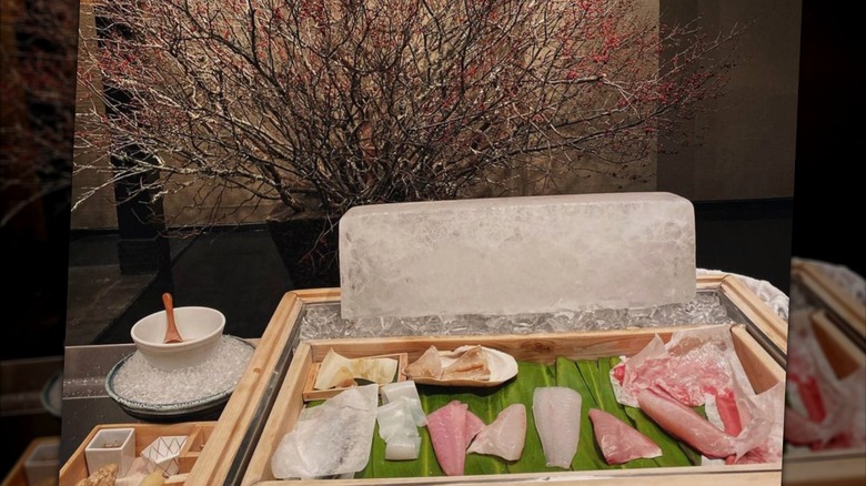 Plate served at Masa in New York City