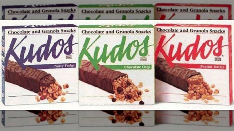 Three boxes of Kudos bars