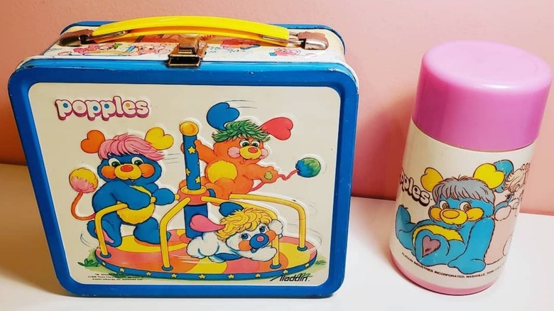 Vintage Popples lunch box and thermos from the '80s