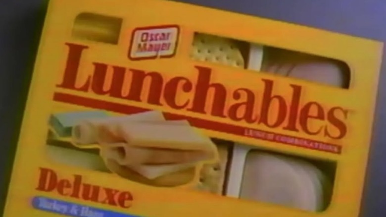 A bologna, cracker, and cheese Lunchable from 1990