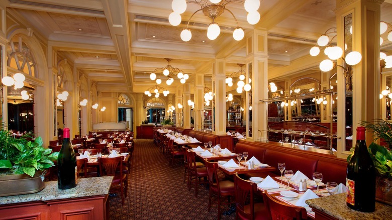 Chefs De France restaurant interior in Epcot