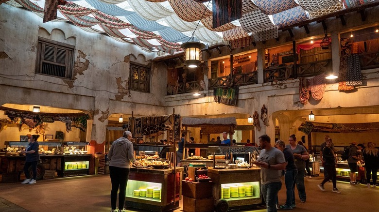 Interior of the Tusker House buffet at Animal Kingdom