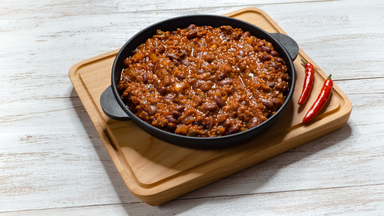 New Mexican carne adovada in skillet