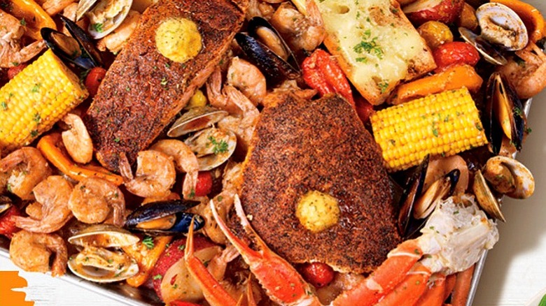 Seafood platter at Margaritaville