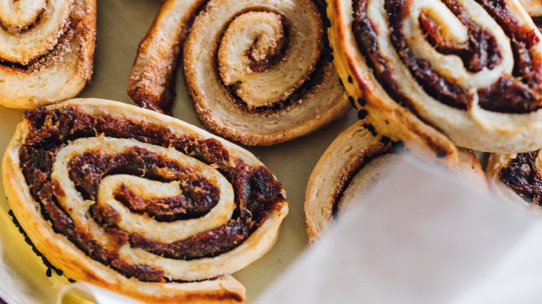 a close-up of pinwheel cookies