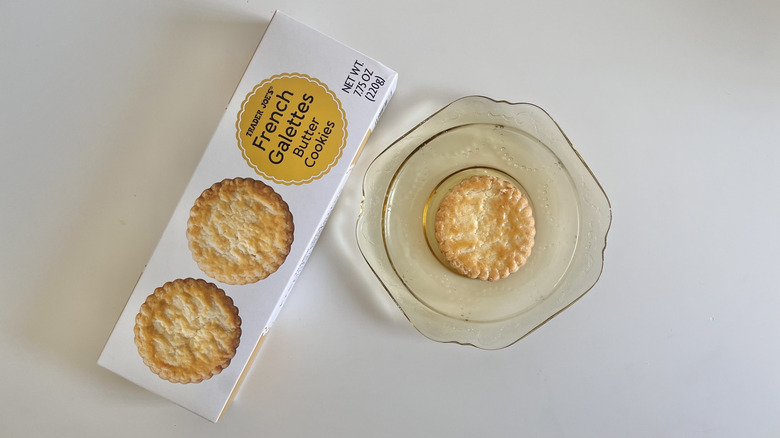 Trader Joe's French Galettes Butter Cookie package on a table