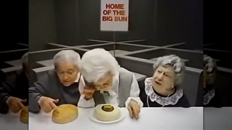 screenshot from Wendy's iconic Where's the Beef ad