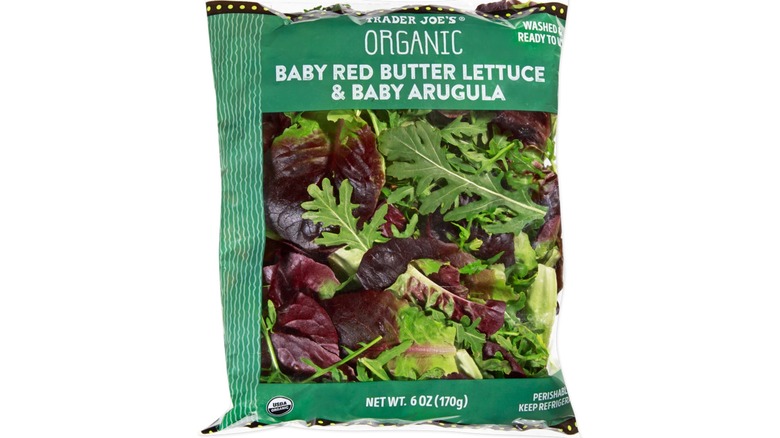 Stock image of Trader Joe's Organic Butter Lettuce & Baby Arugula