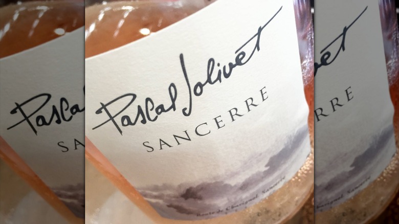 closeup rose wine bottle