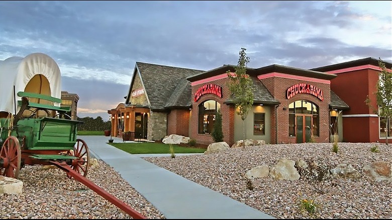 Colorful salad bar at Chuck-A-Rama