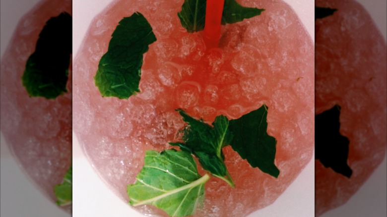 Fruity dirty soda with mint from Thirst