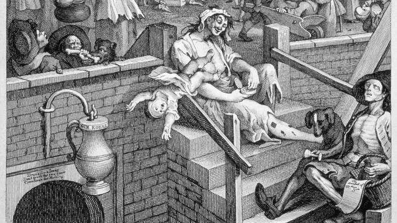 Gin Lane by William Hogarth