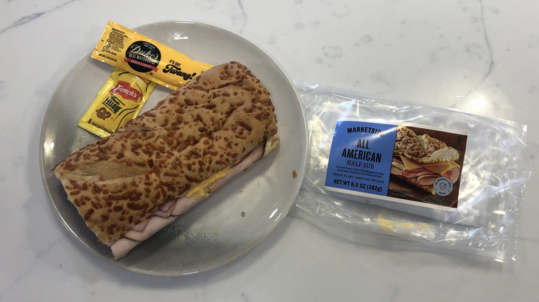 Marketside All-American sub on a plate.