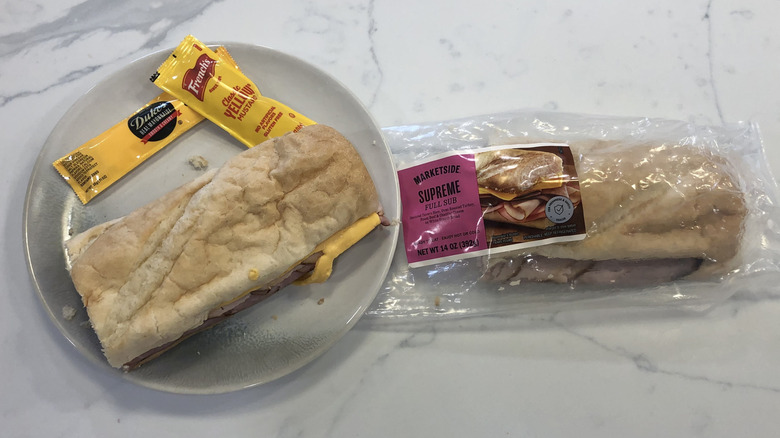 Marketside supreme sub on a plate.