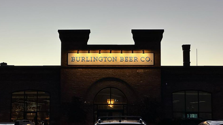 Outside Burlington Beer Company beerhall 