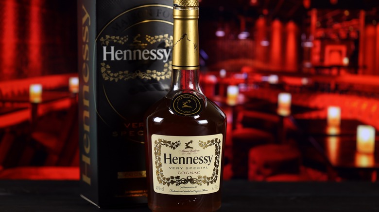 bottle of Hennessy