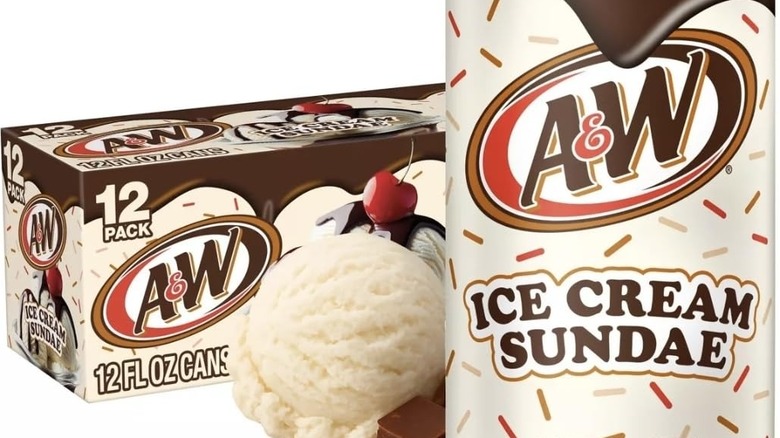 A&W Ice Cream Sundae can and 12 pack