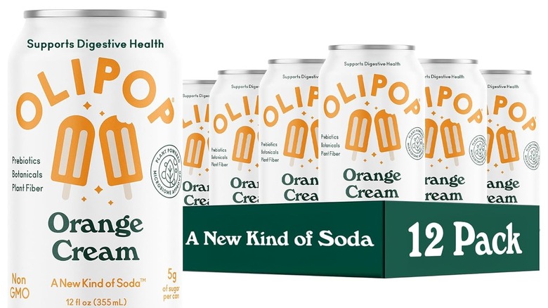 Olipop Orange Cream soda and 12 pack