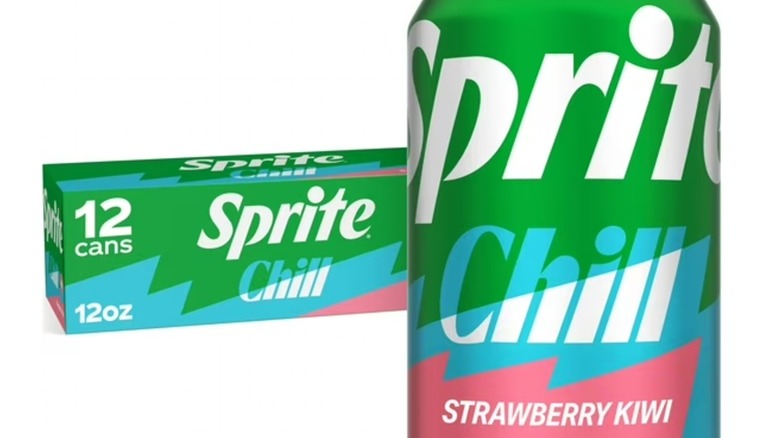 Can of Sprite Chill Strawberry Kiwi and 12 pack