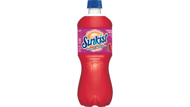 Bottle of Sunkist Raspberry Blood Orange
