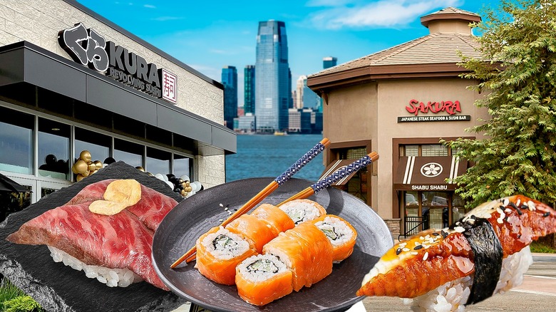 plates of sushi, restaurants