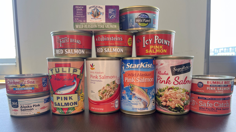 different brands of canned salmon