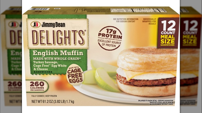 Package of Jimmy Dean Delights English Muffin