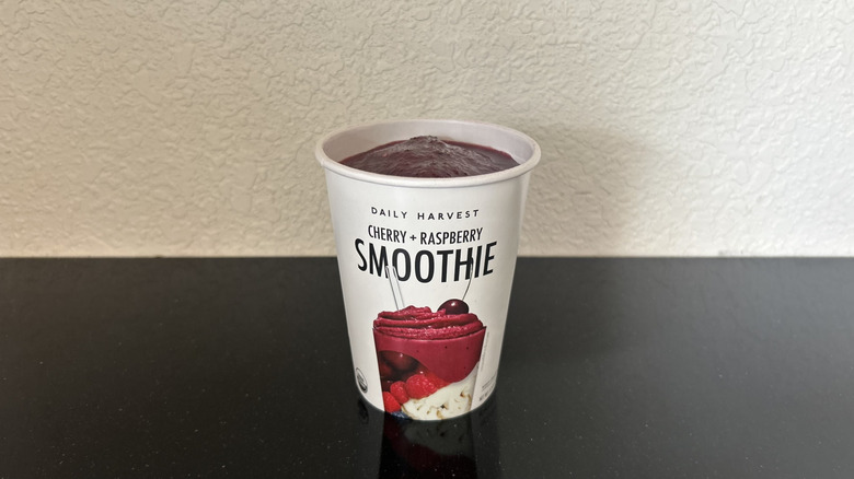 A Cherry + Raspberry Smoothie from Daily Harvest