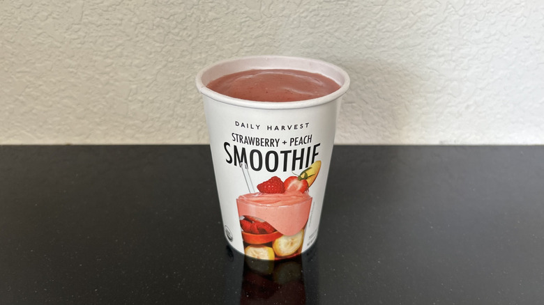 A Strawberry + Peach Smoothie from Daily Harvest