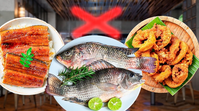 Fish and seafood to avoid in restaurant