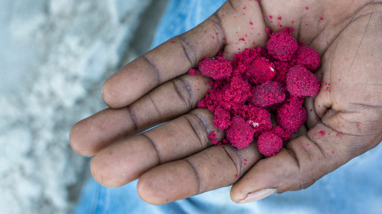Close up of ubuyu in a hand