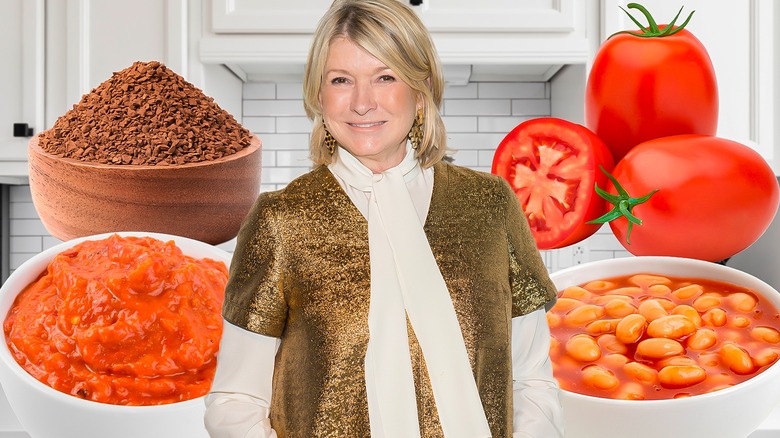 Martha Stewart with pantry items