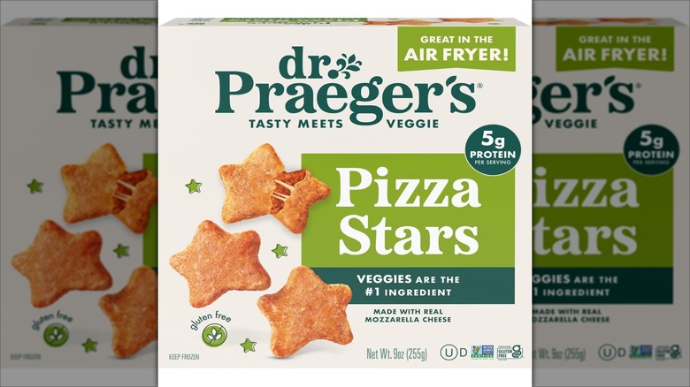 Box of Dr. Praeger's pizza stars
