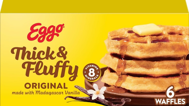 Box of Eggo thick & fluffy original waffles