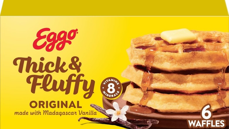 Box of Eggo thick & fluffy original waffles