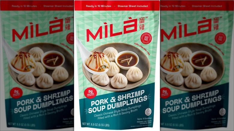 Package of Mila pork and shrimp soup dumplings