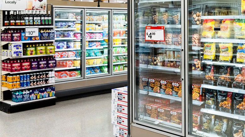 Frozen food aisle at Target