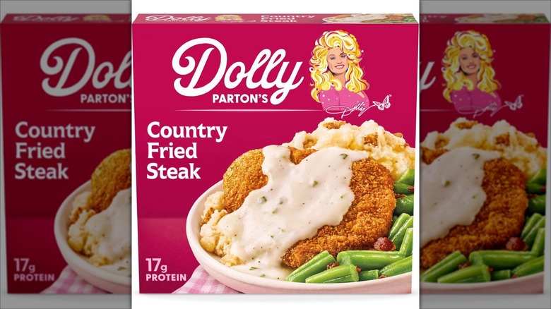 Box of Dolly Parton's country fried steak