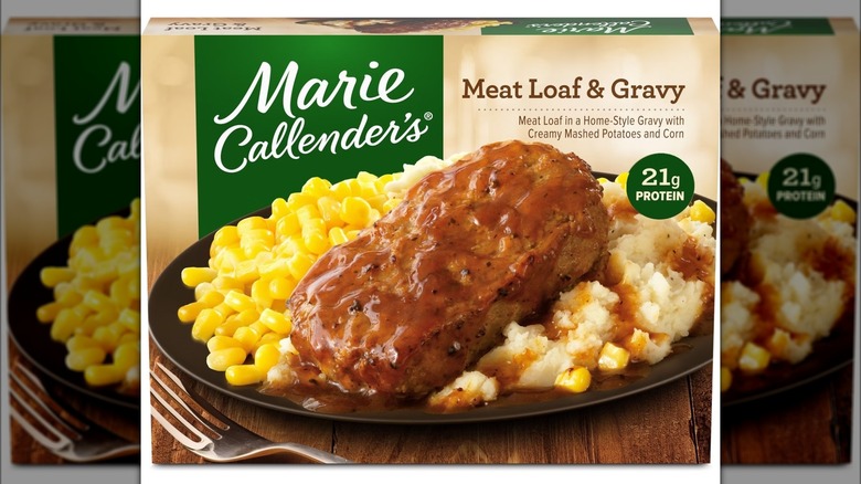 Box of Marie Callender's meat loaf & gravy