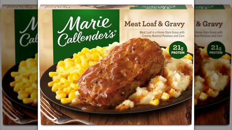 Box of Marie Callender's meat loaf & gravy