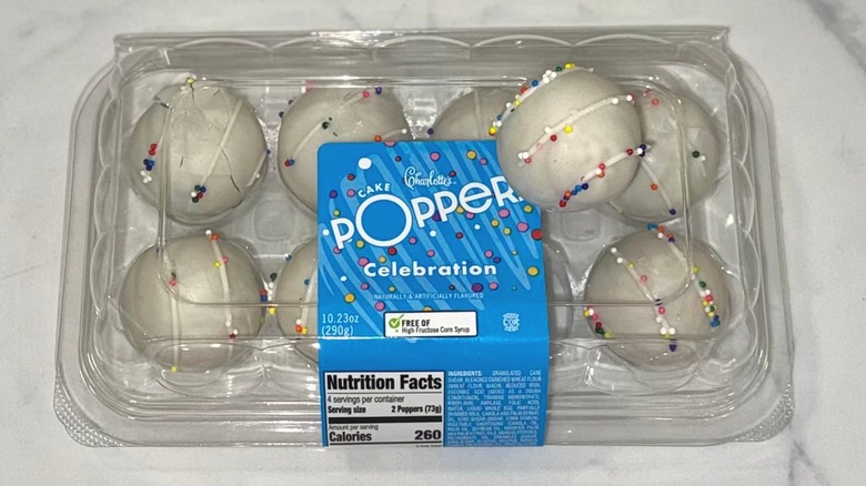 Meijer Celebration Cake Poppers in packaging.