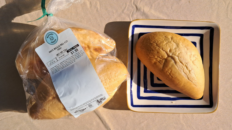 Bolillo Dinner Roll on plate