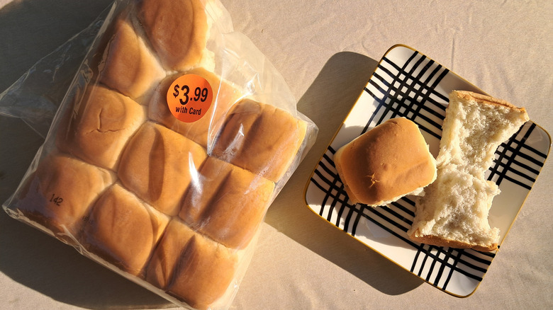 Dinner Rolls on plate