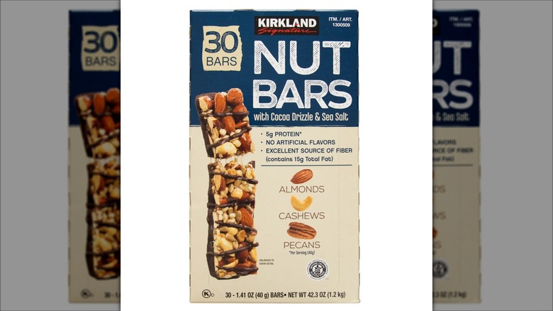 Box of Costco Kirkland Signature Nut Bars