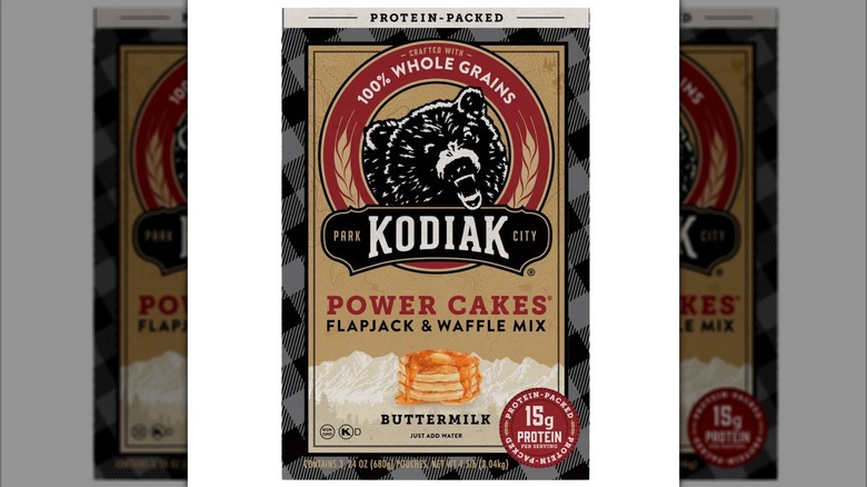 Black box of Kodiak Power Cakes Flapjack and Waffle Mix