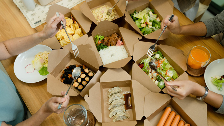 Takeout food orders