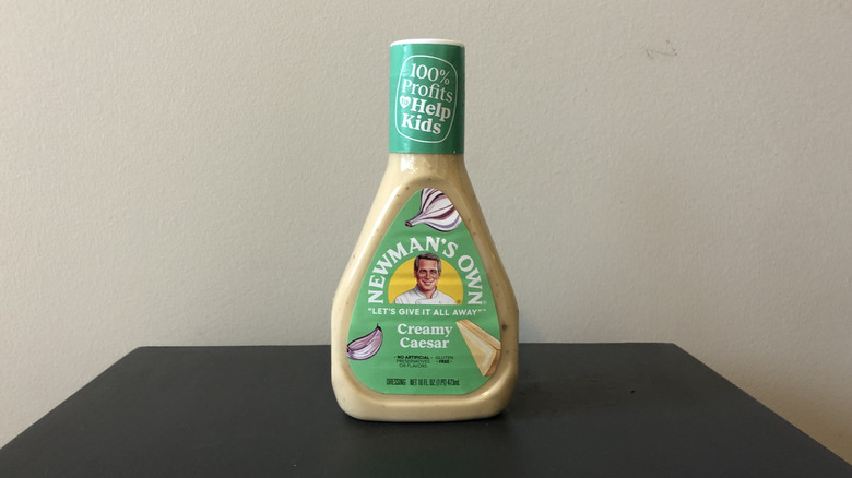 Newman's Own creamy caesar dressing.